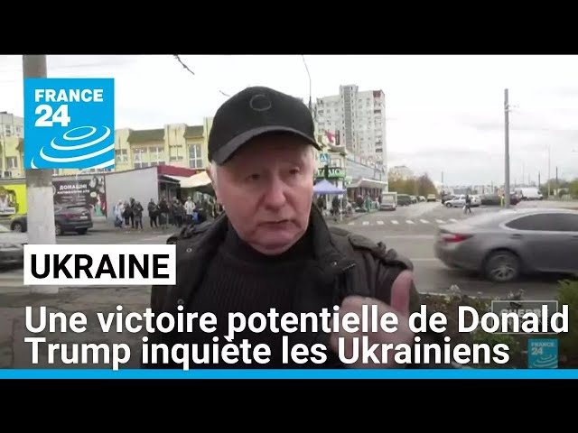 ⁣Présidentielle américaine : la victoire potentielle de Donald Trump inquiète les Ukrainiens