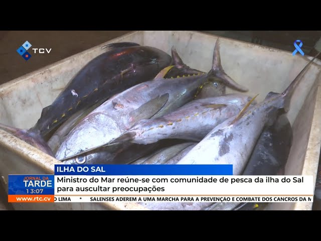 ⁣Ministro do Mar reúne-se com comunidade de pescas da ilha do Sal para auscultar preocupações