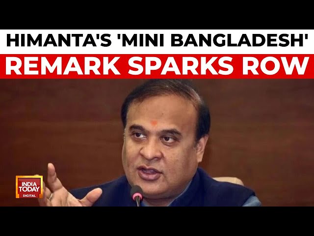 ⁣Assam CM Himanta Biswa Sarma Faces Backlash Over 'Mini Bangladesh' Remark | India Today