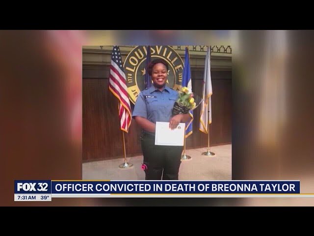 ⁣Former Kentucky officer convicted in death of Breonna Taylor