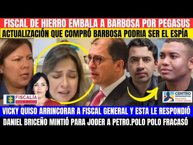 ⁣FISCAL DE HIERRO ACORRALA A BARBOSA.VICKYNQUISO ACORRALAR A FISCAL GENERAL.BRICEÑO Y POLO VERGÜENZA