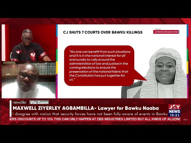 ⁣I disagree with notion that security forces have not been fully aware of Bawku events - Agbambilla