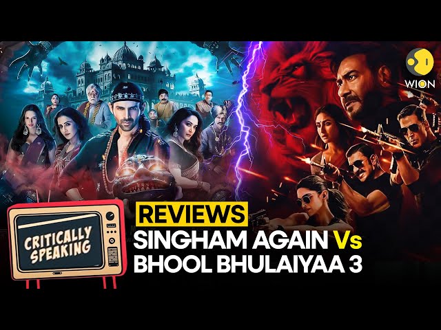 ⁣Singham Again vs Bhool Bhulaiyaa 3: Which film to watch? | Critically Speaking | WION