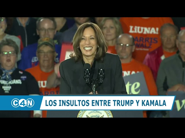 ⁣Trump dice Kamala odia" a los estadounidenses y ella responde: Su retórica debe ser descalifica