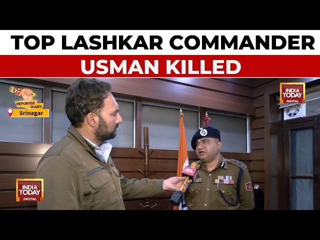 ⁣Top Lashkar Commander Usman Eliminated in Kashmir Operation, Confirms IGP Kashmir | India Today