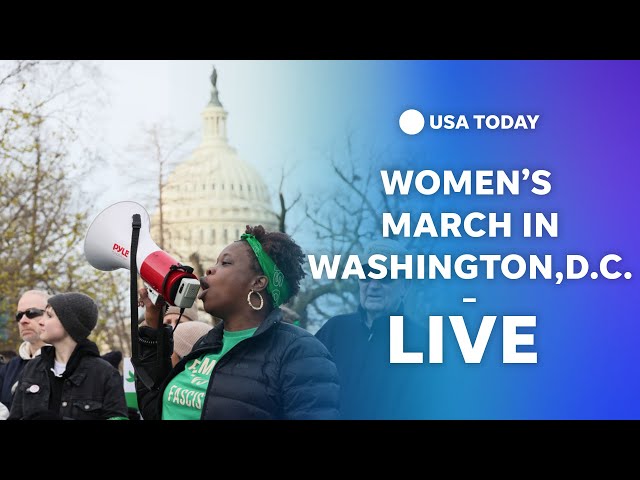 ⁣Ahead of election, women march in Washington D.C.