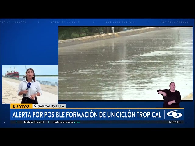 ⁣Alerta por posible formación de un ciclón tropical en el Caribe colombiano