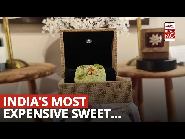 ⁣India's Most Expensive Sweet: Unique Sweet Made Of Gold And Silver Is Sold In A Jewelry Box