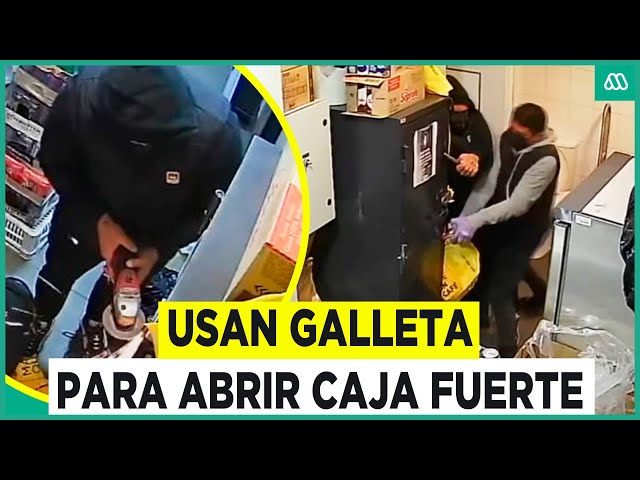 ⁣Usan galleta para abrir caja fuerte: Fueron detenidos al intentar escapar