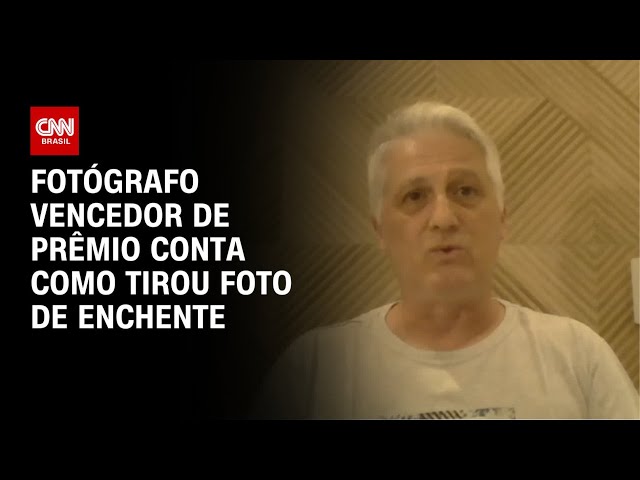 ⁣Fotógrafo vencedor de prêmio conta como tirou foto de enchente | AGORA CNN