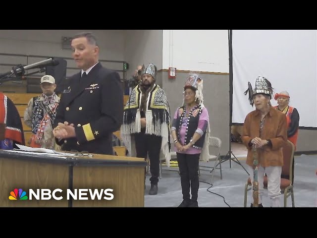 ⁣U.S. Navy apologizes to Angoon's Tlingit community for 1882 bombardment