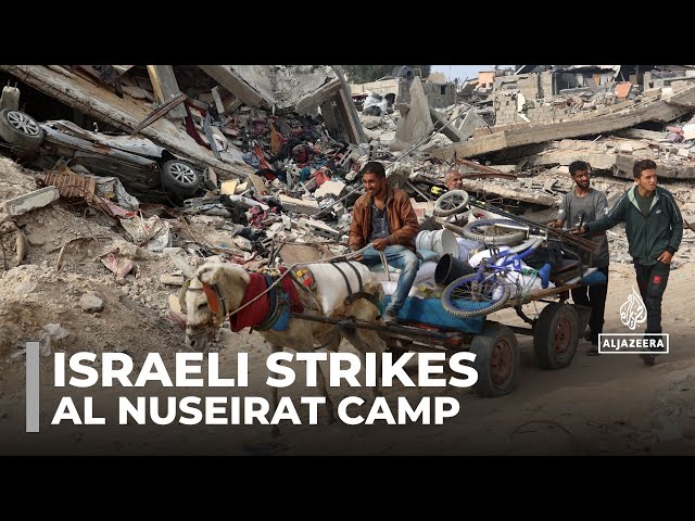 ⁣Israeli strikes hit Gaza: Al Nuseirat camp targeted in attacks