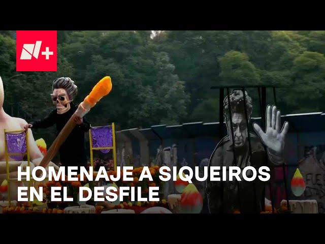 ⁣Homenaje al muralista David Alfaro Siqueiros en el desfile de Día de Muertos 2024  -Las Noticias