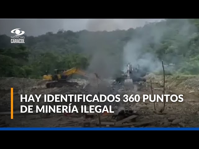 ⁣Minería ilegal está causando estragos en los ecosistemas de Colombia: cada vez pierden más vida