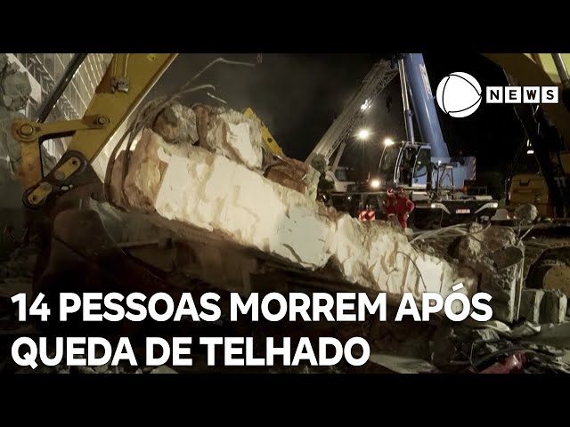 ⁣14 pessoas morrem após queda de telhado de estação de trem