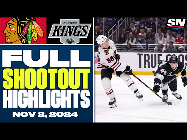 ⁣Chicago Blackhawks at Los Angeles Kings | FULL Shootout Highlights - November 2, 2024