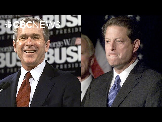 ⁣Bush vs. Gore: A long election night without a winner in 2000