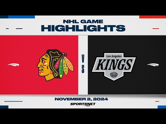 ⁣NHL Highlights | Blackhawks vs. Kings - November 2, 2024