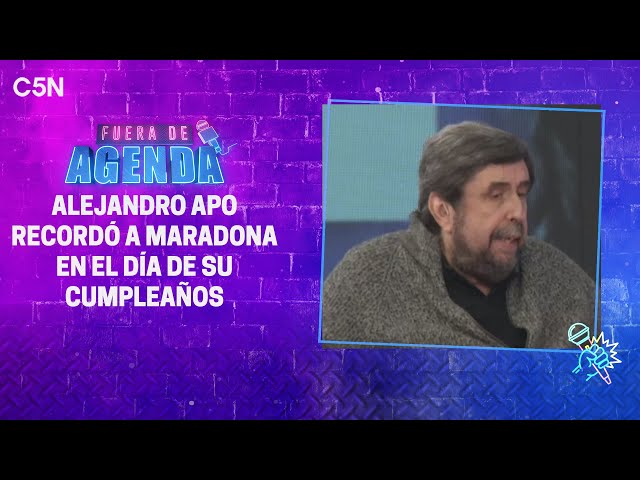 ⁣ALEJANDRO APO: ¨Me cuesta MUCHO NATURALIZAR que DIEGO NO ESTÁ¨