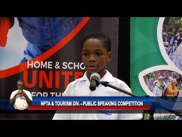 ⁣NPTA & Tourism Div. - Public Speaking Competition