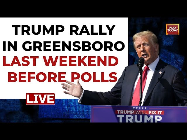 ⁣Trump LIVE: Donald Trump Rally In Greensboro North Carolina | Trump Speech | US Elections 2024