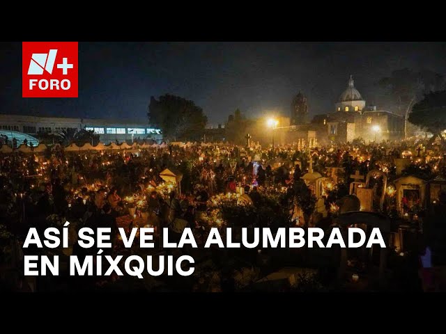 ⁣Comienza la alumbrada en San Andrés Mixquic por el Día de Muertos - Las Noticias