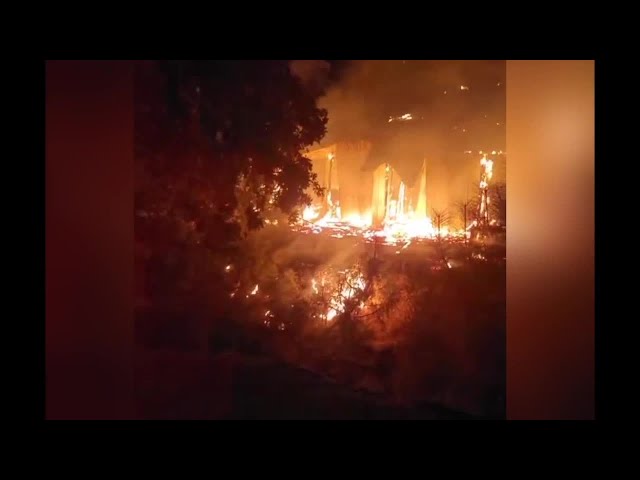 ⁣'Pure terror' Tehachapi family shaken after arsonist burns their barn to the ground