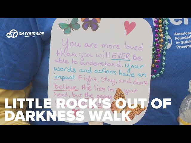 ⁣Little Rock's Out of Darkness Walk