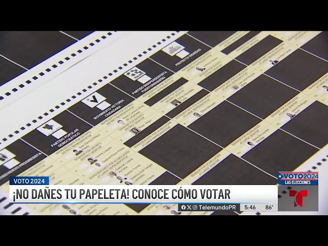 ⁣Voto 2024: cómo votar en cada una de las cinco papeletas