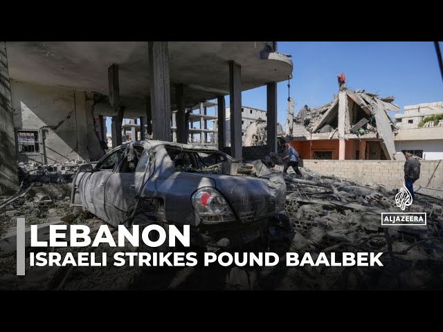 ⁣Israeli strikes hit over two dozen Baalbek villages, leaving scores dead and widespread destruction