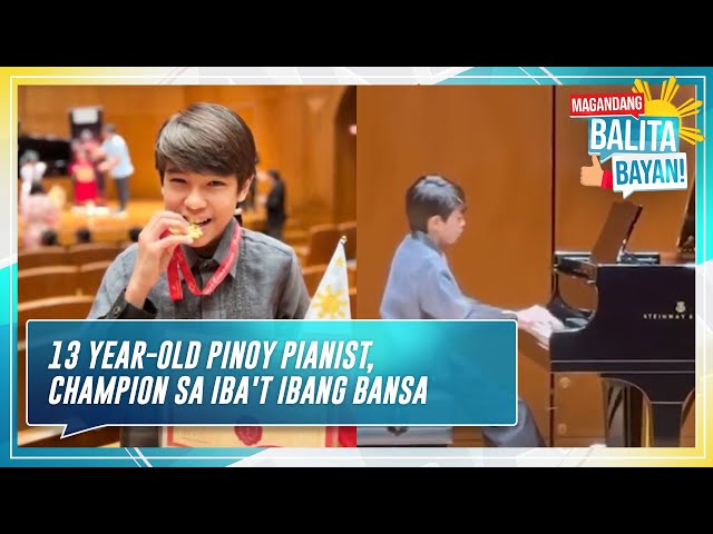 ⁣13-year-old Pinoy pianist champion sa iba't ibang bansa