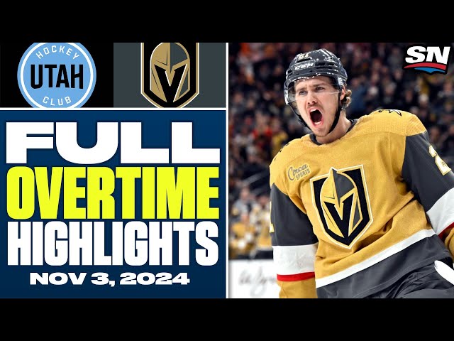 ⁣Utah Hockey Club at Vegas Golden Knights | FULL Overtime Highlights - November 2, 2024