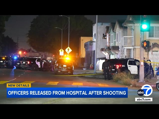 ⁣Suspect identified after 2 police officers injured in South LA shootout