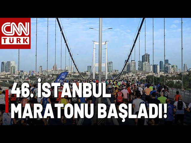 ⁣Asya Ve Avrupa'yı Birleştiren 46. İstanbul Maratonu Başladı!