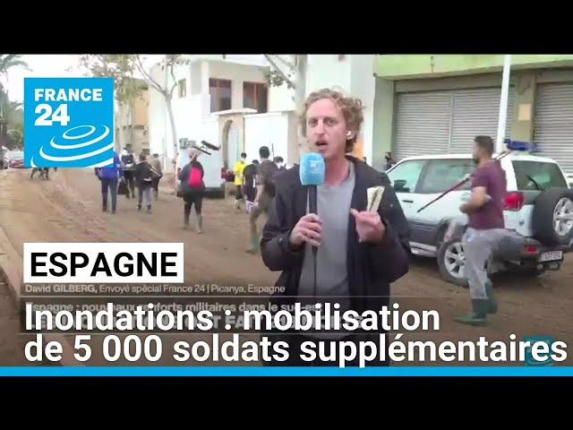 ⁣Espagne : les autorités ont annoncé la mobilisation de 5 000 soldats supplémentaires