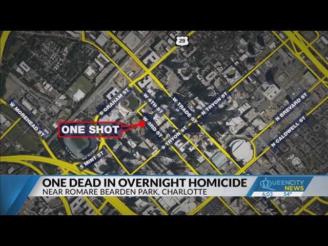 ⁣CMPD investigating homicide in Uptown Charlotte