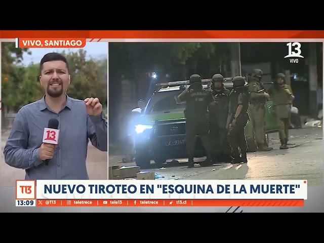 ⁣Santiago Centro: Nuevo tiroteo en "esquina de la muerte"