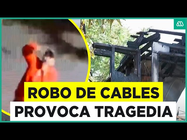 ⁣Robo de cables inició la tragedia: Hombre falleció en terrible incendio