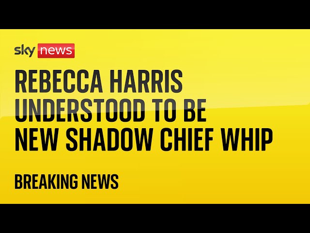 ⁣Kemi Badenoch makes first senior appointment as Conservative leader, Sky News understands