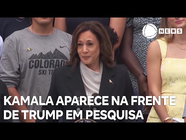 ⁣Kamala aparece na frente de Trump em pesquisa em Iowa