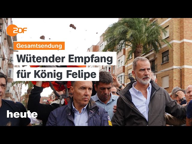 ⁣heute 19:00 Uhr vom 03.11.2024 Wut auf Spaniens König, Wirtschaftspapier FDP, Wahlkampf-Finale USA