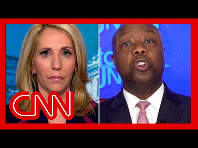 ⁣'Oh come on': Bash presses Tim Scott on Trump's false claims