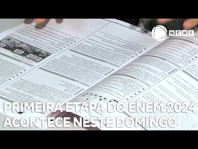 ⁣Enem 2024: alunos realizam primeira etapa do exame neste domingo