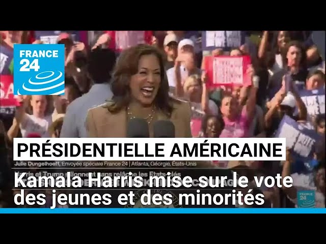 ⁣Campagne américaine : Kamala Harris mise sur le vote des jeunes et des minorités • FRANCE 24