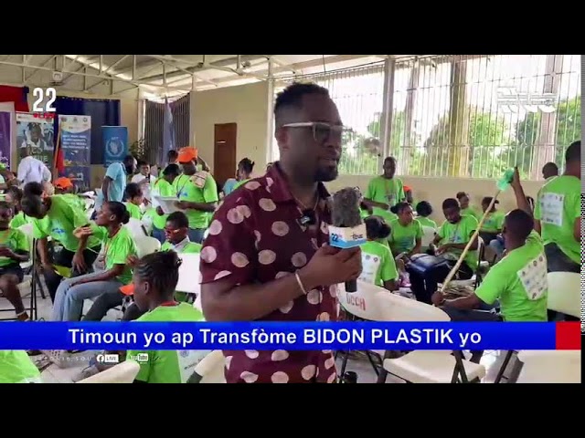 ⁣Timoun yo ap Transfòme BIDON PLASTIK yo an BALE, PANYE ak POUBÈL