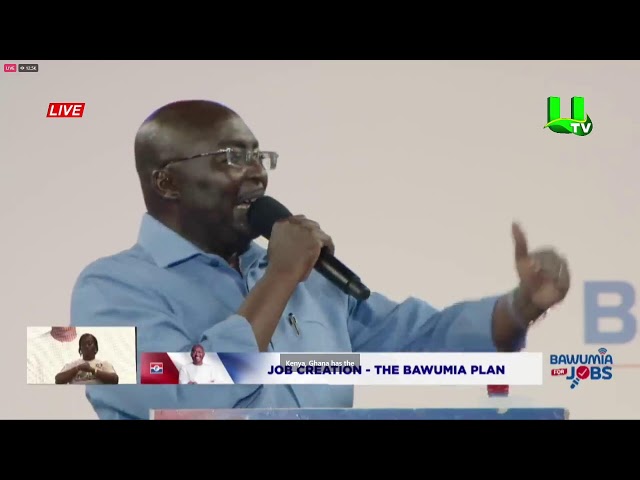 ⁣ELECTION 2024: DR. BAWUMIA SPEAKS ON JOB OPPORTUNITIES FOR YOUTH 03/11/24