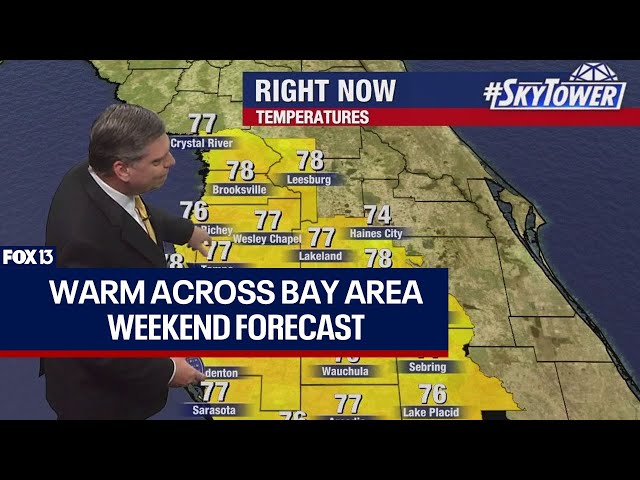 ⁣Tampa weather: Warm Sunday across Bay Area