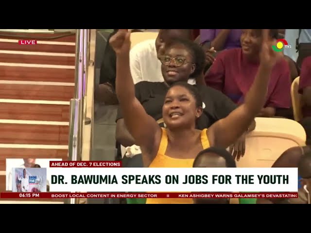 ⁣Dr. Bawumia speaks on jobs for the youth