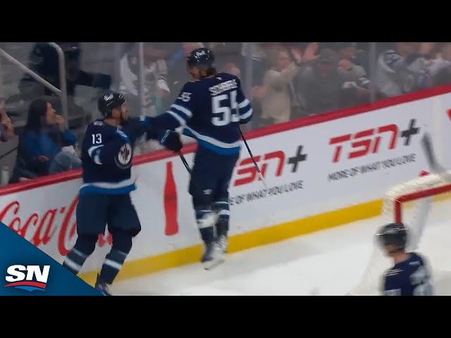 ⁣Jets' Mark Scheifele Takes Advantage Of Brutal Giveaway For Easy Goal