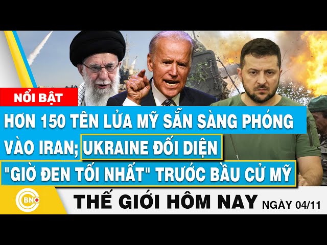 ⁣Tin thế giới hôm nay, Hơn 150 tên lửa Mỹ sẵn sàng phóng vào Iran;Ukraine đối diện "giờ đen tối 